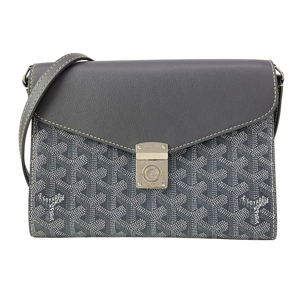 Goyard Chypre Shoulder Bag Coated Canvas Leather